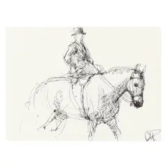 Side Saddle - Sketch by Andre Pater, Ink on paper, sold Aug 2024