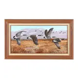 Geese in Flight by Duane Raver Jr., Acrylic on canvas, sold Aug 2024