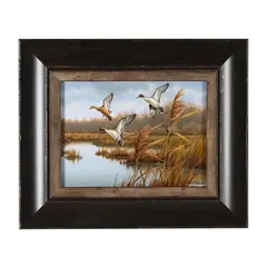 Three Pintails by Rob Leslie, Oil on board, sold Aug 2024