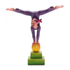 Circus Performer by Sergio Bustamante, Hand-painted resin, sold Aug 2024