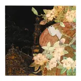 Woman with Flowers before a Church by Stephen White, Oil, sold Aug 2024