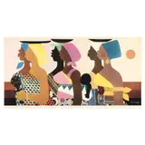 African Women by Varnette Honeywood, Offset lithograph with screenprint in colors, sold Jul 2024