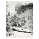 El Capitan, Winter, Yosemite Valley, California by Ansel Adams, Gelatin silver print, sold Jul 2024