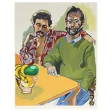 Men from Rutgers by Alice Neel, Screenprint and lithograph in colors, sold Jul 2024