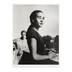 Seguis and Lella, Paris by Édouard Boubat, 1948, Gelatin silver print, sold Jul 2024