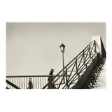 Untitled (Man on a Bridge, Paris) by André Kertész, Gelatin silver print, sold Jul 2024