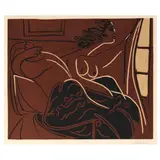 Femme Regardant Par la Fenêtre (Woman Looking Out a Window) by Pablo Picasso, Linocut in colors, sold Jul 2024
