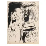 Le Vieux Roi (The Old King) by Pablo Picasso, Lithograph on Arches wove paper (with watermark), sold Jul 2024