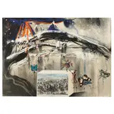 New York, Central Park Winter by Salvador Dalí, Collage and lithograph in colors on wove paper, sold Jul 2024
