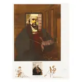 Portrait du Painter par Lui-Meme by Salvador Dalí, Lithograph in colors on BFK Rives paper, sold Jul 2024