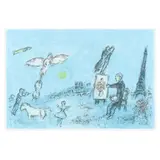 Le Peintre et son Double (The Painter and his Double) by Marc Chagall, Lithograph in colors, sold Jul 2024