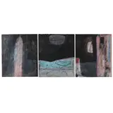 Under a Black Rabbit Moon by Raymond Chorneau, Oil and encaustic on paper, sold Jul 2024
