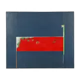 A Bridge by Leon Frank Schenker, Acrylic and paper collage on canvas, sold Jul 2024