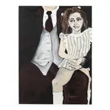 Portrait of a Girl Seated on a Man's Lap by Carrie Alter, Oil on canvas, sold Jul 2024