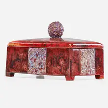 Rare Decorative Box by Zsolnay, Hungary, sold Jan 2017