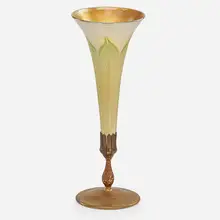 Favrile Pulled-feather Vase by Tiffany Studios, sold Jan 2017