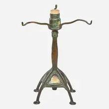 Desk Lamp Base, Turtleback Tiles by Tiffany Studios, sold Jan 2017