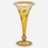 Large Favrile Vase W/ Wheel-carved by Tiffany Studios, sold Jan 2017