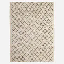 Pile carpet by Moroccan, c. 1950, hand-knotted wool, sold Oct 2022