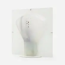 Blister vase, model YG 1203 by Andrea Branzi, 2004, molded plastic, enameled steel, iridized glass, chrome-plated brass, sold Oct 2022