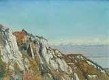 Vue des Alpes, 1929 by Charles L'Epplattenier, oil on canvas, sold Jun 2019