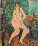 Untitled by Adolf Herbst, oil on canvas, offered Jun 2019