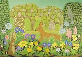 Waldwiese im Frühling", 1956 by Willi Hartung, tempera, sold Jun 2019