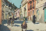 Nocera by Fritz Hug, oil on canvas, sold Jun 2019