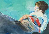 Liegende by Felice Filippini, oil on canvas, sold Jun 2019