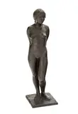 Stehender, weiblicher Akt by Rolf Brem, bronze, sold Jun 2019