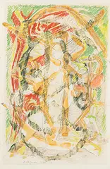 Ohne Titel by Serge Brignoni, 1934, gouache, offered Jun 2019