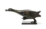 Gans mit Schnecke by Édouard-Marcel Sandoz, bronze, sold Jun 2019