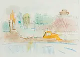 Livorno by Carlotta Stocker, 1964, mixed media, offered Jun 2019