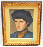 Portrait von Valerie, der Schwester des Künstlers by Numa Donzé, oil on canvas, offered Jun 2019