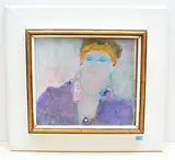 Portraitskizze by Hans Ruedi Sieber, oil on canvas, sold Jun 2019
