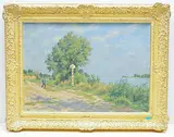 Am Alten Rhein by Hans Sturzenegger, oil on canvas, sold Jun 2019