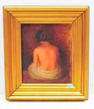 Rückenakt", 1925 by Johann Wilhelm von Tscharner, oil on canvas, sold Jun 2019
