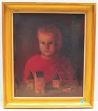 Mauri mit Spielzeug by Johann Wilhelm von Tscharner, oil on canvas, sold Jun 2019
