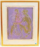 Paar by Hans Erni, 1960, color lithograph, sold Jun 2019