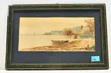 Uferlandschaft by Max Gubler, 1934, watercolor, offered Jun 2019