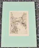 Zürich by Gregor Rabinovič, 1928, drypoint, sold Jun 2019