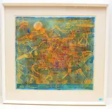 Landschaft by Hans Rudolf Strupler, mixed media, offered Jun 2019