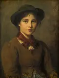 Vannei by Franz Defregger, 1884, oil on panel, sold Mar 2019