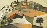 Landschaft by John Craxton, 1946, mixed media, sold Mar 2019
