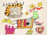 Remember? by Niki de Saint Phalle, color screenprint, sold Mar 2019