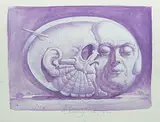 Ohne Titel by Franciszek Starowieyski, 1983, watercolor, sold Mar 2019