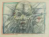 Ohne Titel by Franciszek Starowieyski, 1987, watercolor, offered Mar 2019