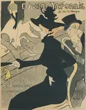 Divan Japonais by Henri de Toulouse-Lautrec, 1893, color lithograph, sold Mar 2019