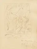 wohl Kleine Skizze by Kyril Mikhailovich Zdanevich, pencil, offered Mar 2019