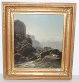 Landschaft bei Meiringen by François Roffiaen, 1876, oil on panel, sold Mar 2019